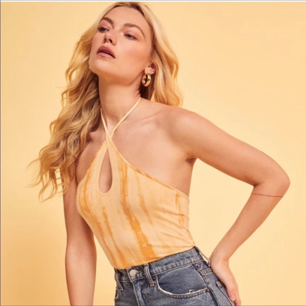 Reformation Helene Halter Top